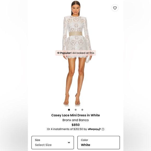 knee length dresses for ladies Make Memories Molded Bust Lace-Up Back Lace Mini Dress White/Beige